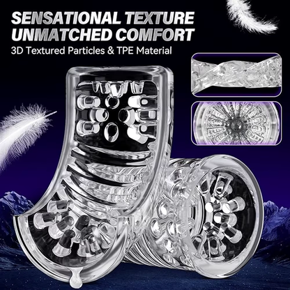 Automatic Masturbator Pocket Pussy Sex Machine with 9 Thrusting & 9 Rotating Modes