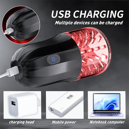 Automatic Masturbator Machine Piston Sucker Blowjob with 10 Rotation Modes