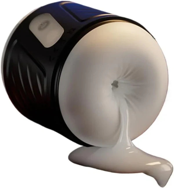 AUTO Penis Trainer Pocket Stroker Blowjob Masturbator with 10 Powerful Vibrators
