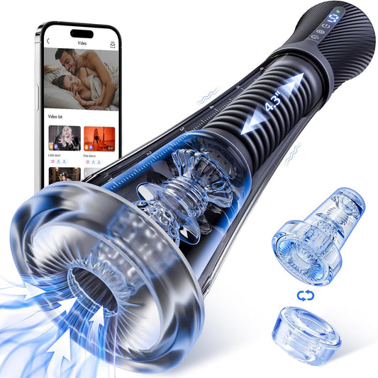 Automatic Masturbator Penis Pump Enlarger with 9 Vibrations & 5 Auto-suction Modes