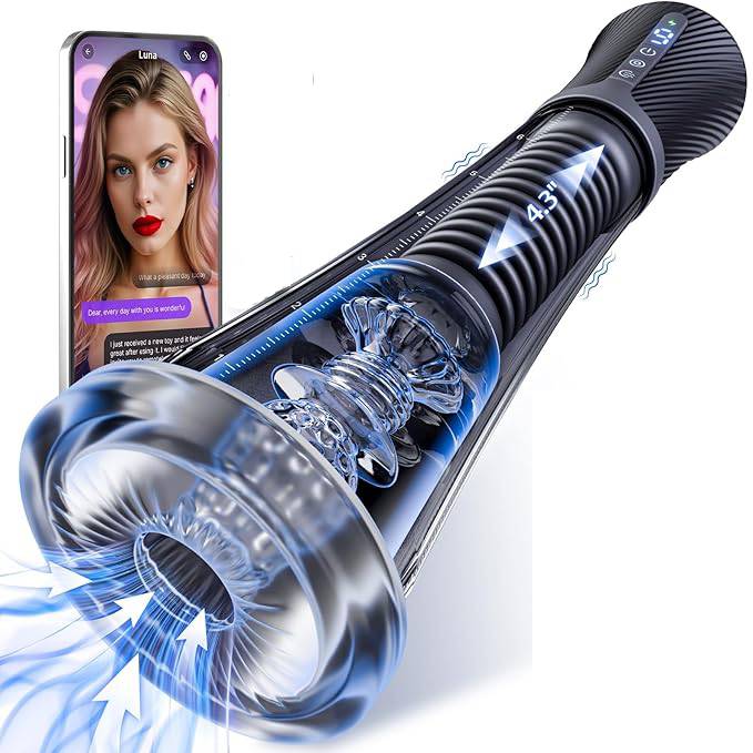 Automatic Masturbator Penis Pump Enlarger with 9 Vibrations & 5 Auto-suction Modes