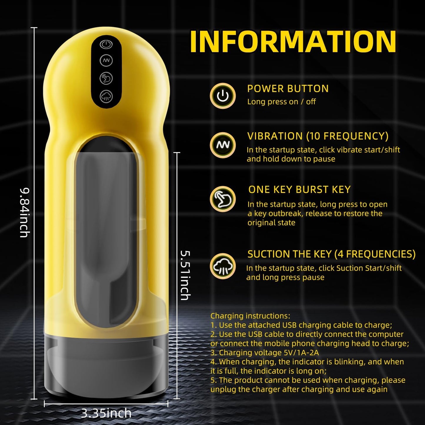 APP Control Automatic Masturbator Blowjob Stroker with 4 Suction & 10 Vibration Modes