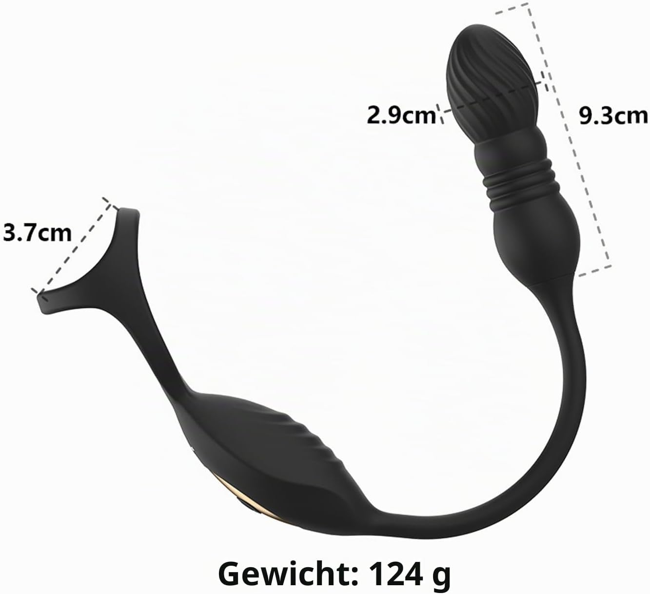 4 IN 1 Anal Vibrator Dildo Penis Ring Prostate Stimulator with 9 Vibration Modes