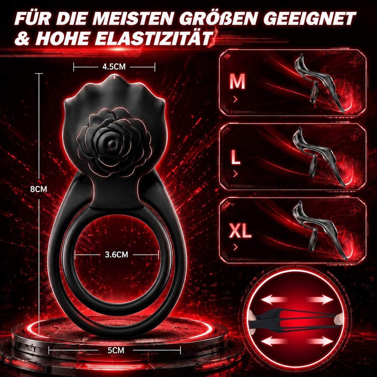 Dual Penis Trainer Vibrator Cock Ring Clitoral Stimulator with App & 9 Vibration Modes