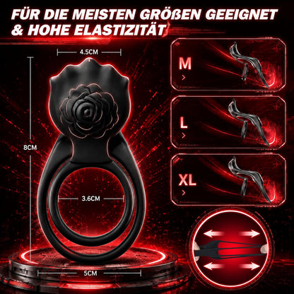 Dual Penis Trainer Vibrator Cock Ring Clitoral Stimulator with App & 9 Vibration Modes