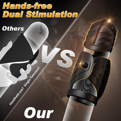 360° Wrapped Penis Trainer Vibrator Cock Ring with 10 Swing and 10 Vibration Modes