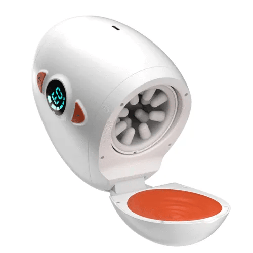 High Speed Dual Stimulation Sucking Masturbator with 10 Vibrating & Telescopic Modes