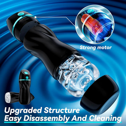 AI Interactive Masturbator Stroker Blowjob with 7 Vibration & Suction Modes