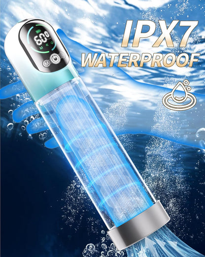 Electric Vacuum Penis Pump Masturbator with 6 Training & 5 Sucking Modes