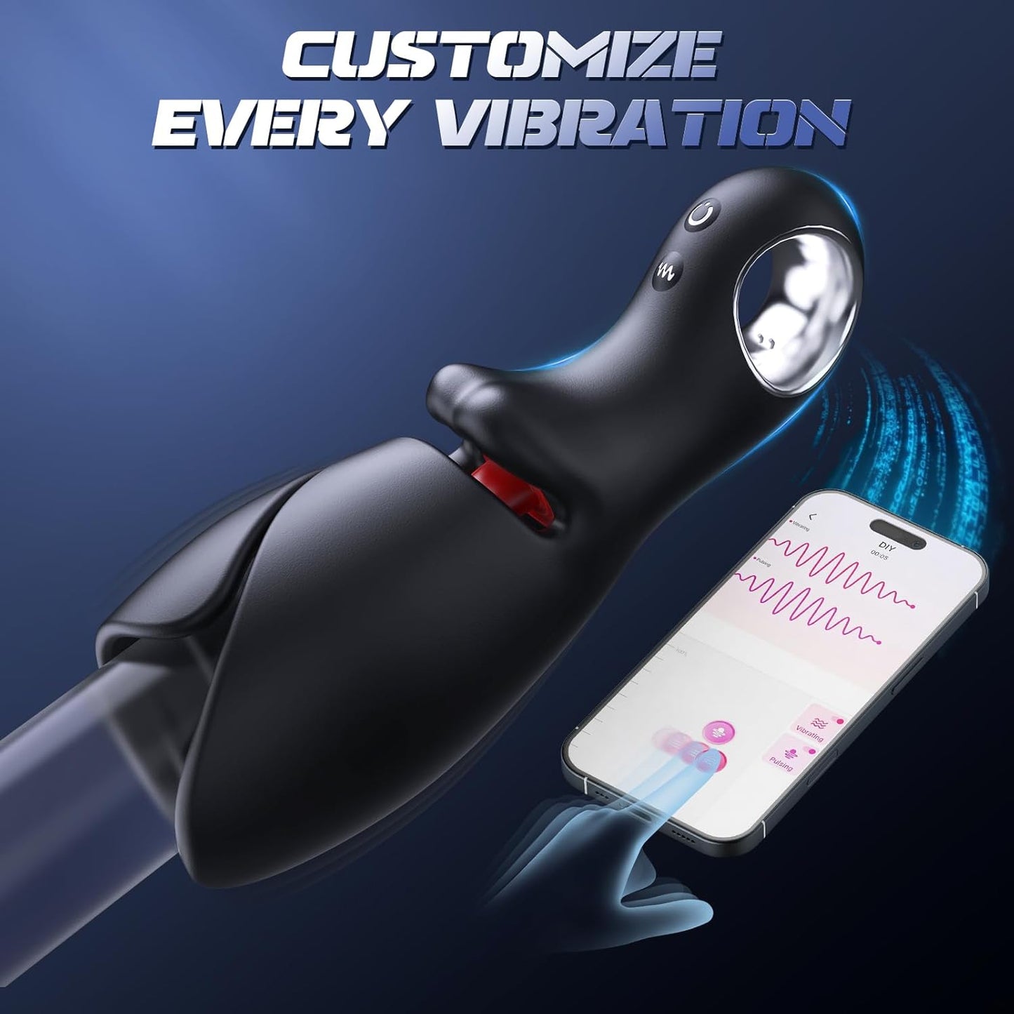 Penis Trainer Vibrator Pocket Pussy Stroker with 10 Licking & Vibrating Modes