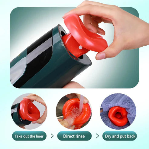 Automatic Sucking Heating Masturbator Stroker Blowjob Sex Machine with 7*7 Smart Mod