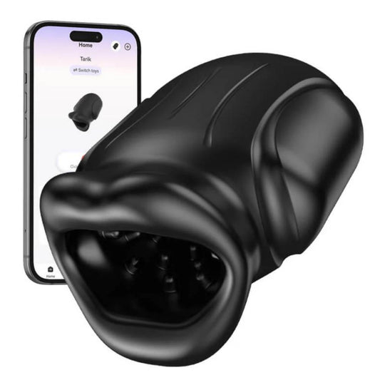 Mouth Blowjob Stroker Penis Trainer Masturbator with 10 Vibrating Modes