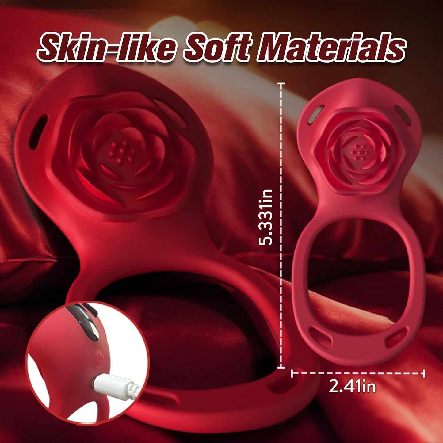 Remote Control & App Portable Rose Vibrator Clitoral Vibrator with 10 Vibration Modes