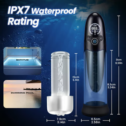 AI Intelligent Penis Pump Masturbator Stroker with Powerful Vacuum Suction