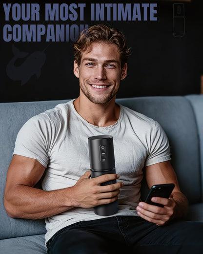 APP Control Stroker Blowjob Massage Masturbator with 10 Sucking & 10 Vibrating Modes