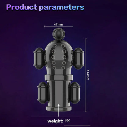 360° Wrapping Stimulator Glans Vibrator Penis trainer Masturbator with 10 Vibration Modes