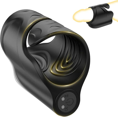 3 IN 1 Electric Penis Trainer Glans Stimulator Masturbator with 10 Vibration Modes