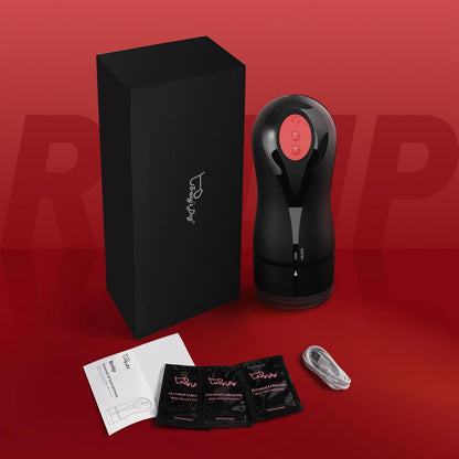 Auto Masturbator Penis Vibrator Glans Trainer with 3 Swirling 5 Tightening 10 Vibration Modes