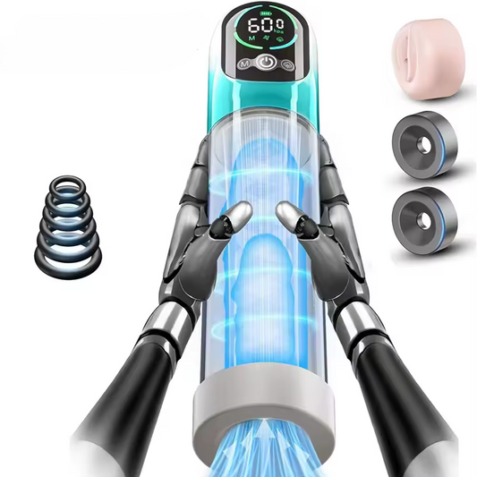 Electric Vacuum Penis Pump Masturbator with 6 Training & 5 Sucking Modes
